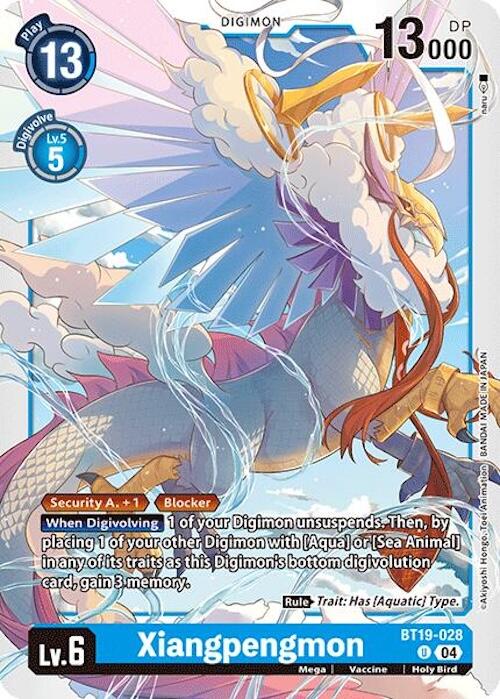 Xiangpengmon [BT19-028] [Release Special Booster Ver.2.0] | Shuffle n Cut Hobbies & Games