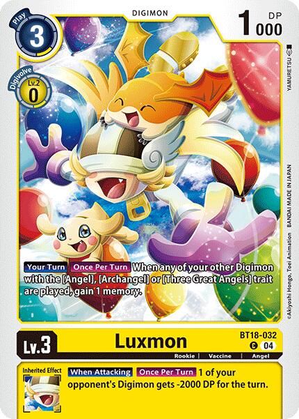 Luxmon [BT18-032] [Release Special Booster Ver.2.0] | Shuffle n Cut Hobbies & Games