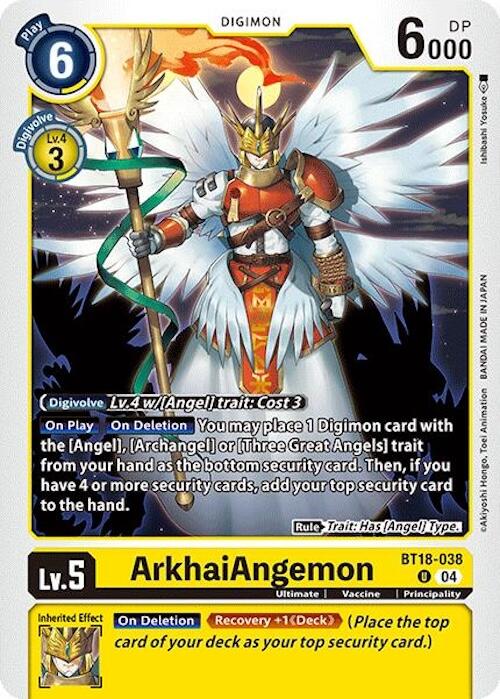 ArkhaiAngemon [BT18-038] [Release Special Booster Ver.2.0] | Shuffle n Cut Hobbies & Games