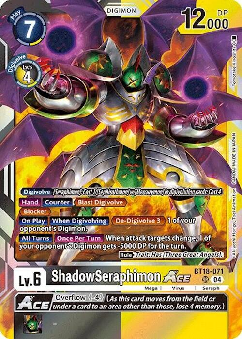 ShadowSeraphimon ACE [BT18-071] [Release Special Booster Ver.2.0] | Shuffle n Cut Hobbies & Games