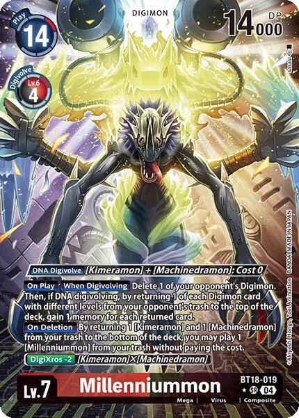 Millenniummon [BT18-019] (Alternate Art) [Release Special Booster Ver.2.0] | Shuffle n Cut Hobbies & Games