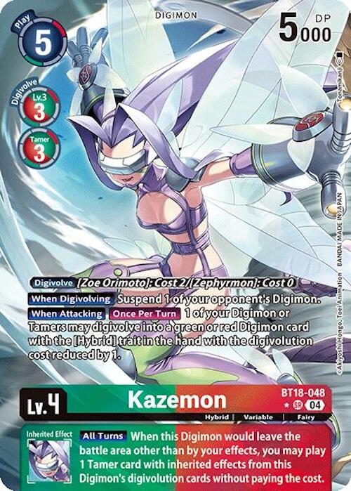 Kazemon [BT18-048] (Alternate Art) [Release Special Booster Ver.2.0] | Shuffle n Cut Hobbies & Games