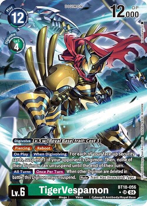 TigerVespamon [BT18-056] (Alternate Art) [Release Special Booster Ver.2.0] | Shuffle n Cut Hobbies & Games