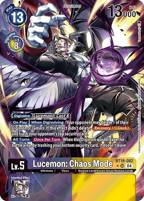 Lucemon: Chaos Mode [BT18-082] (Alternate Art) [Release Special Booster Ver.2.0] | Shuffle n Cut Hobbies & Games