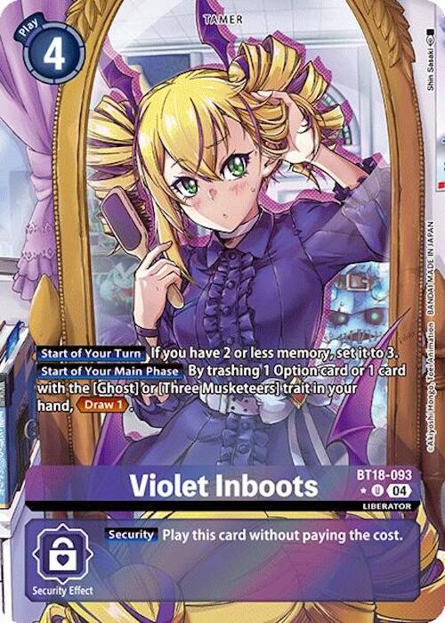 Violet Inboots [BT18-093] (Alternate Art) [Release Special Booster Ver.2.0] | Shuffle n Cut Hobbies & Games