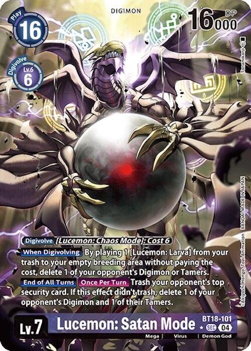 Lucemon: Satan Mode [BT18-101] (Alternate Art) [Release Special Booster Ver.2.0] | Shuffle n Cut Hobbies & Games