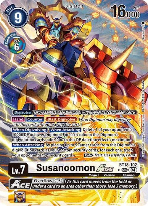 Susanoomon ACE [BT18-102] (Alternate Art) [Release Special Booster Ver.2.0] | Shuffle n Cut Hobbies & Games