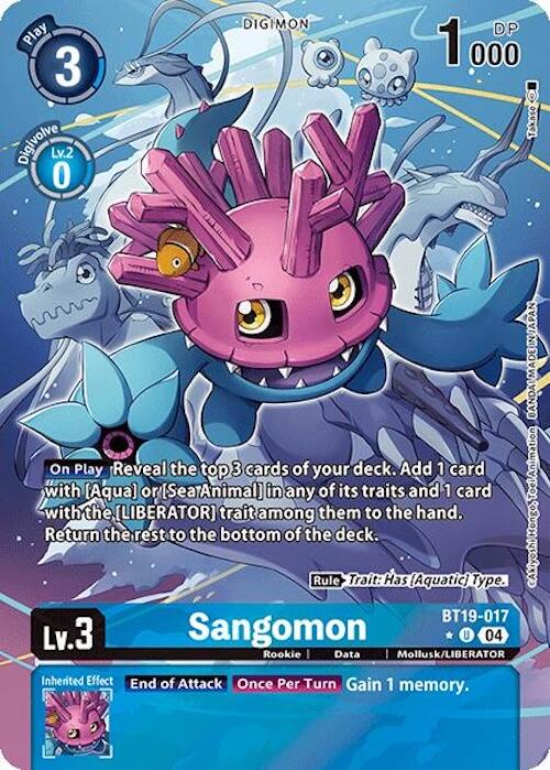 Sangomon [BT19-017] (Alternate Art) [Release Special Booster Ver.2.0] | Shuffle n Cut Hobbies & Games