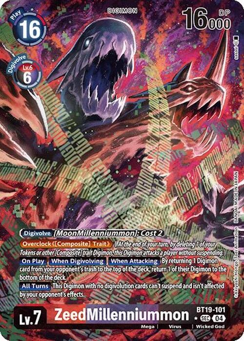 ZeedMillenniummon [BT19-101] (Alternate Art) [Release Special Booster Ver.2.5] | Shuffle n Cut Hobbies & Games