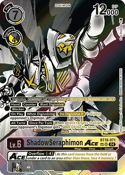 ShadowSeraphimon ACE [BT18-071] (Textured) [Release Special Booster Ver.2.0] | Shuffle n Cut Hobbies & Games
