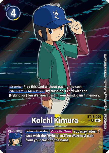 Koichi Kimura [BT18-094] (Release Special Booster Ver.2.0: Box Promotion Pack) [Release Special Booster Ver.2.0] | Shuffle n Cut Hobbies & Games