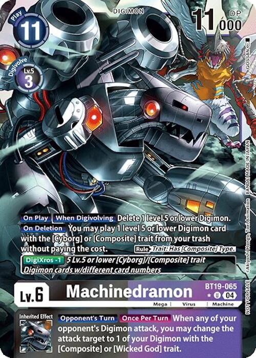 Machinedramon [BT19-065] (Release Special Booster Ver.2.0: Box Promotion Pack) [Release Special Booster Ver.2.0] | Shuffle n Cut Hobbies & Games