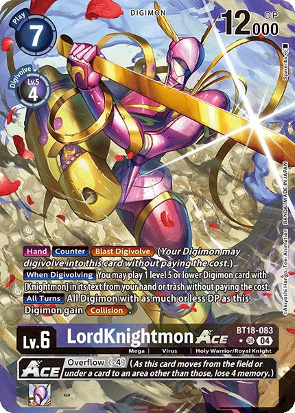 LordKnightmon ACE [BT18-083] (Alternate Art) [Release Special Booster Ver.2.0] | Shuffle n Cut Hobbies & Games