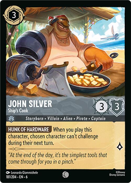 John Silver - Ship's Cook (181/204) [Azurite Sea] | Shuffle n Cut Hobbies & Games