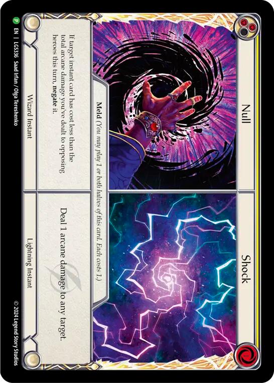Null // Shock [LGS336] (Promo)  Cold Foil | Shuffle n Cut Hobbies & Games
