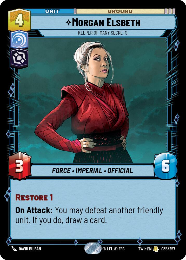 Morgan Elsbeth - Keeper of Many Secrets (035/257) (035/257) [Twilight of the Republic] | Shuffle n Cut Hobbies & Games