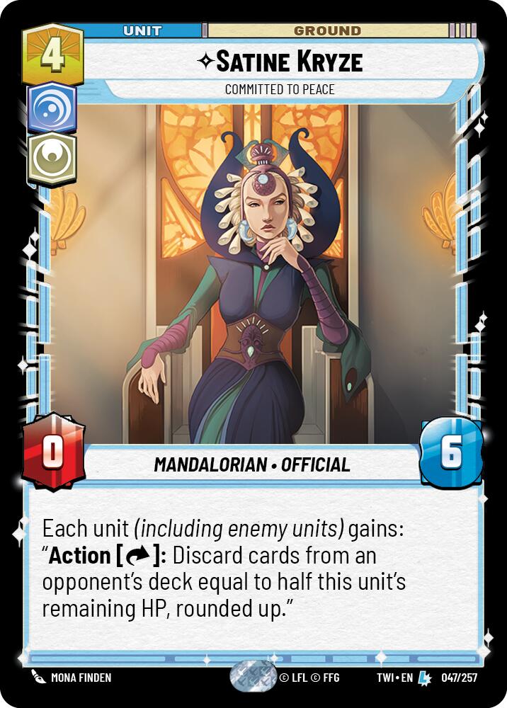 Satine Kryze - Committed to Peace (047/257) (047/257) [Twilight of the Republic] | Shuffle n Cut Hobbies & Games