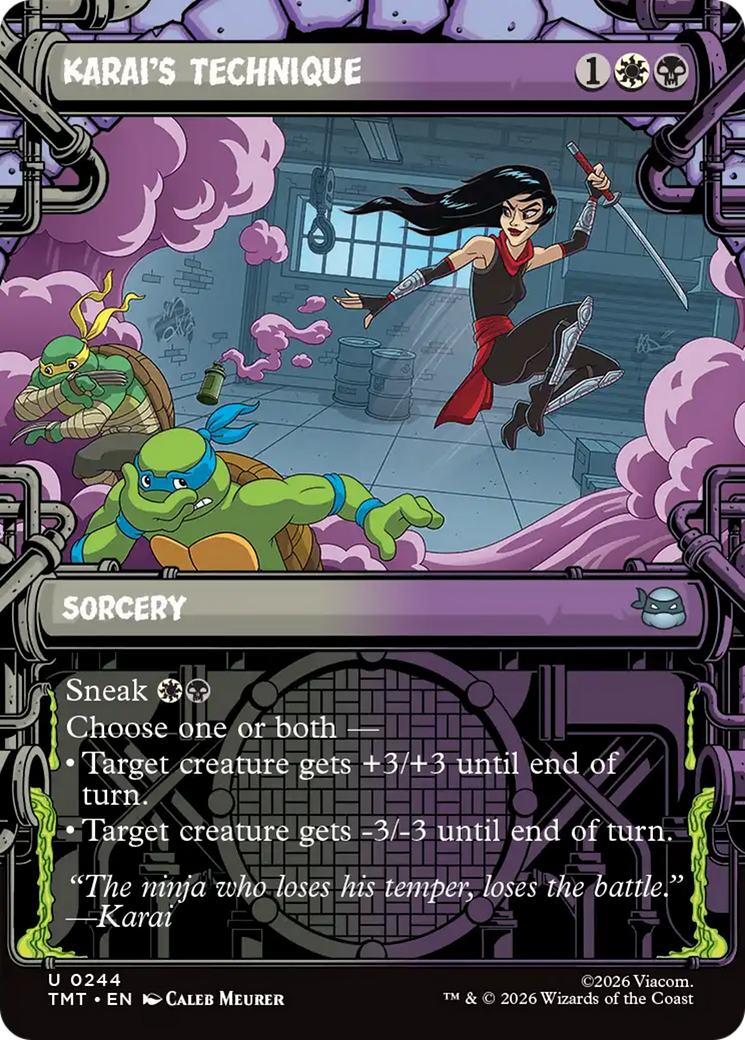 Karai's Technique (Showcase) [Teenage Mutant Ninja Turtles] | Shuffle n Cut Hobbies & Games