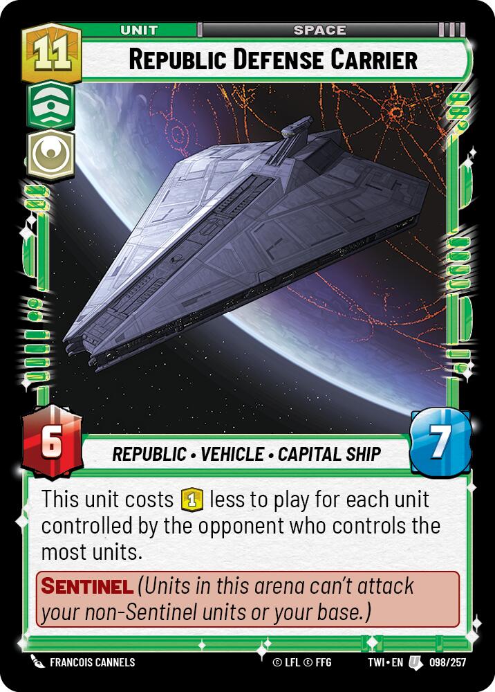 Republic Defense Carrier (098/257) (098/257) [Twilight of the Republic] | Shuffle n Cut Hobbies & Games