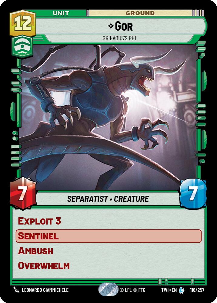 Gor - Grievous's Pet (118/257) (118/257) [Twilight of the Republic] | Shuffle n Cut Hobbies & Games