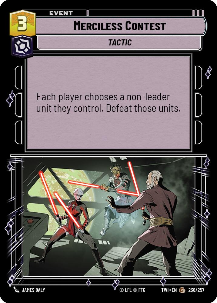 Merciless Contest (238/257) (238/257) [Twilight of the Republic] | Shuffle n Cut Hobbies & Games