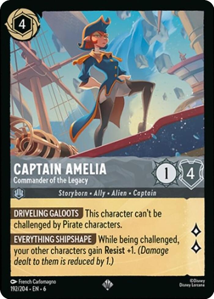 Captain Amelia - Commander of the Legacy (192/204) [Azurite Sea] | Shuffle n Cut Hobbies & Games