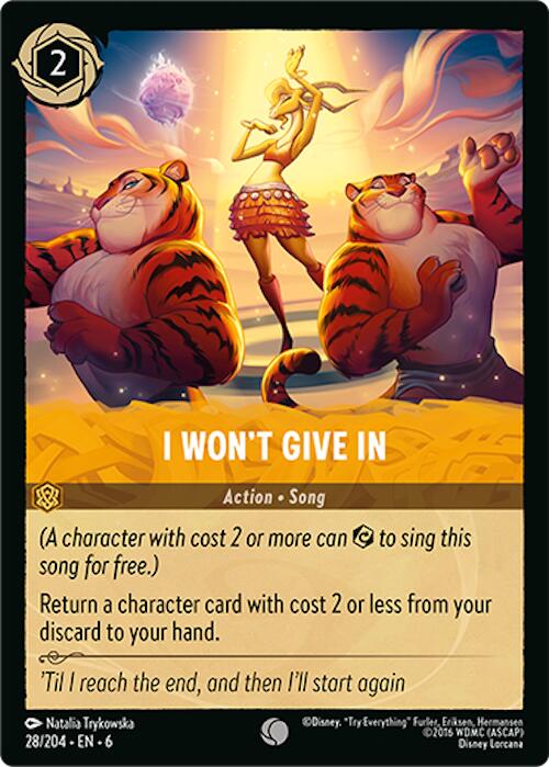 I Won't Give In (28/204) [Azurite Sea] | Shuffle n Cut Hobbies & Games