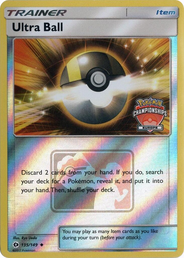 Ultra Ball (135/149) (Europe Championships) [League & Championship Cards] | Shuffle n Cut Hobbies & Games