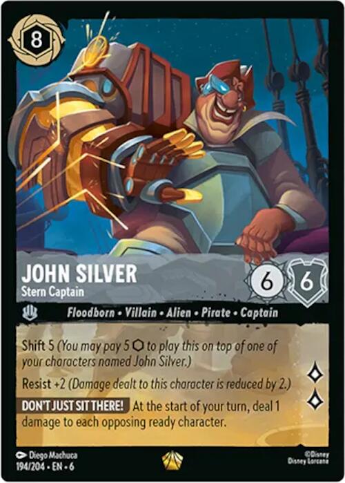 John Silver - Stern Captain (194/204) [Azurite Sea] | Shuffle n Cut Hobbies & Games
