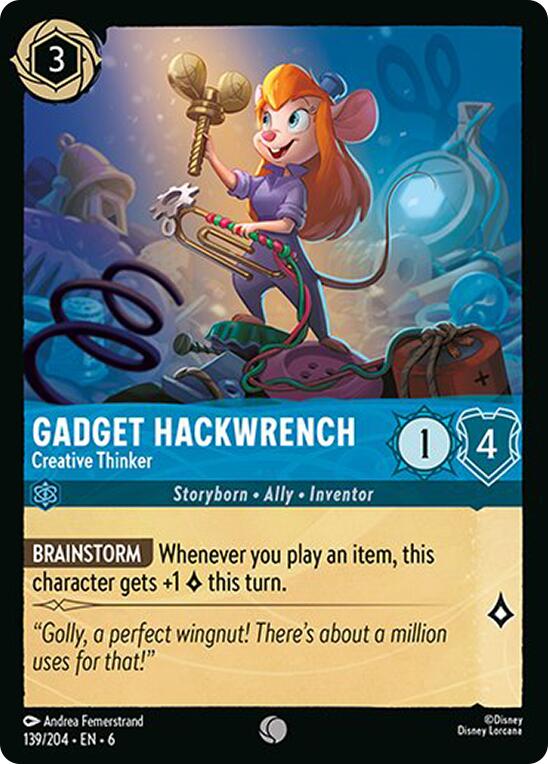 Gadget Hackwrench - Creative Thinker (139/204) [Azurite Sea] | Shuffle n Cut Hobbies & Games