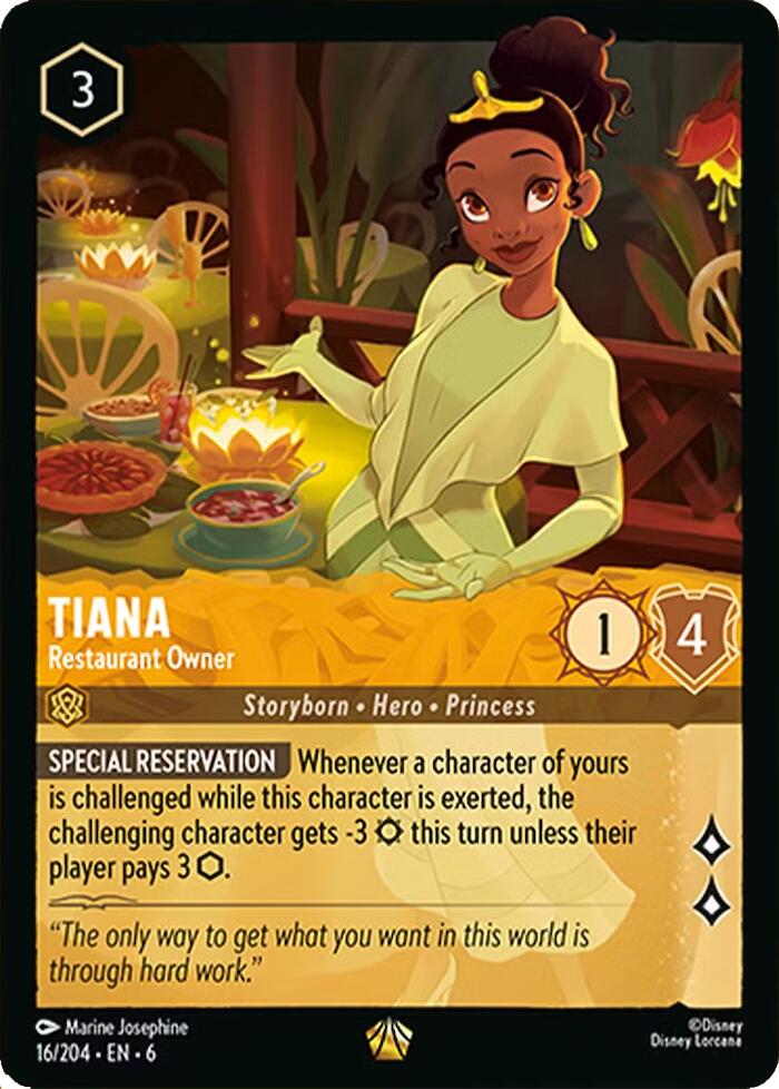 Tiana - Restaurant Owner (16/204) [Azurite Sea] | Shuffle n Cut Hobbies & Games