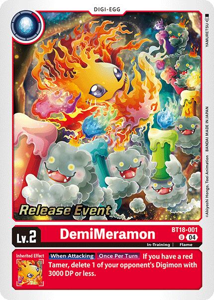 DemiMeramon [BT18-001] [Release Special Booster Ver.2.0 Promos] | Shuffle n Cut Hobbies & Games