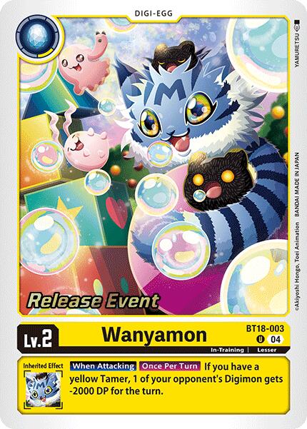 Wanyamon [BT18-003] [Release Special Booster Ver.2.0 Promos] | Shuffle n Cut Hobbies & Games