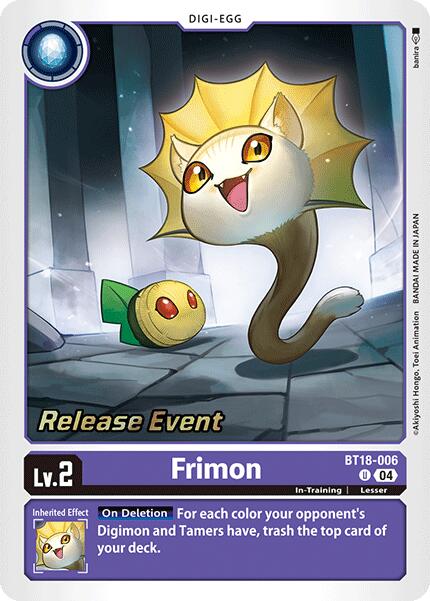 Frimon [BT18-006] [Release Special Booster Ver.2.0 Promos] | Shuffle n Cut Hobbies & Games
