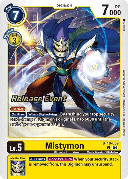 Mistymon [BT18-039] [Release Special Booster Ver.2.0 Promos] | Shuffle n Cut Hobbies & Games