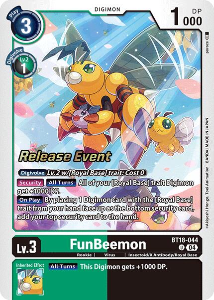 FunBeemon [BT18-044] [Release Special Booster Ver.2.0 Promos] | Shuffle n Cut Hobbies & Games