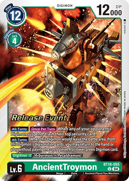 AncientTroymon [BT18-055] [Release Special Booster Ver.2.0 Promos] | Shuffle n Cut Hobbies & Games