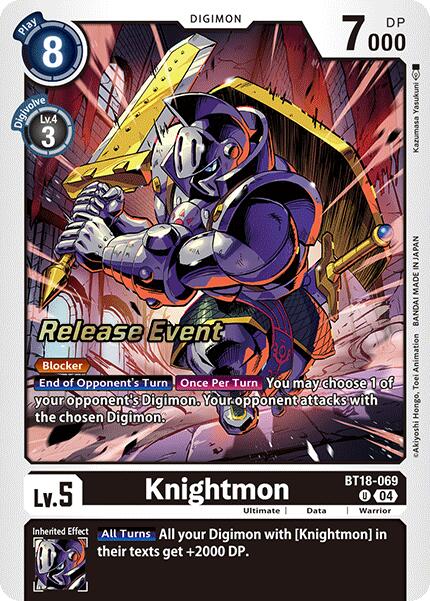 Knightmon [BT18-069] [Release Special Booster Ver.2.0 Promos] | Shuffle n Cut Hobbies & Games