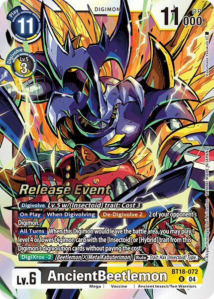 AncientBeetlemon [BT18-072] [Release Special Booster Ver.2.0 Promos] | Shuffle n Cut Hobbies & Games