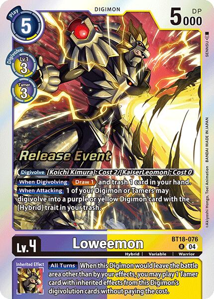 Loweemon [BT18-076] [Release Special Booster Ver.2.0 Promos] | Shuffle n Cut Hobbies & Games