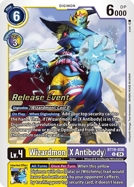 Wizardmon [BT19-036] (X Antibody) [Release Special Booster Ver.2.0 Promos] | Shuffle n Cut Hobbies & Games
