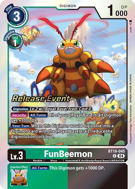 FunBeemon [BT19-045] [Release Special Booster Ver.2.0 Promos] | Shuffle n Cut Hobbies & Games