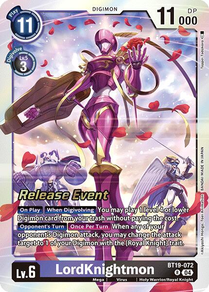 LordKnightmon [BT19-072] [Release Special Booster Ver.2.0 Promos] | Shuffle n Cut Hobbies & Games