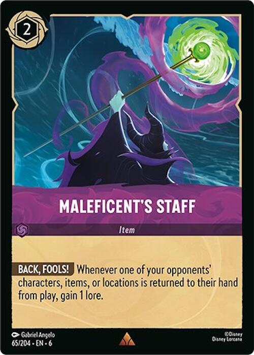 Maleficent's Staff (65/204) [Azurite Sea] | Shuffle n Cut Hobbies & Games