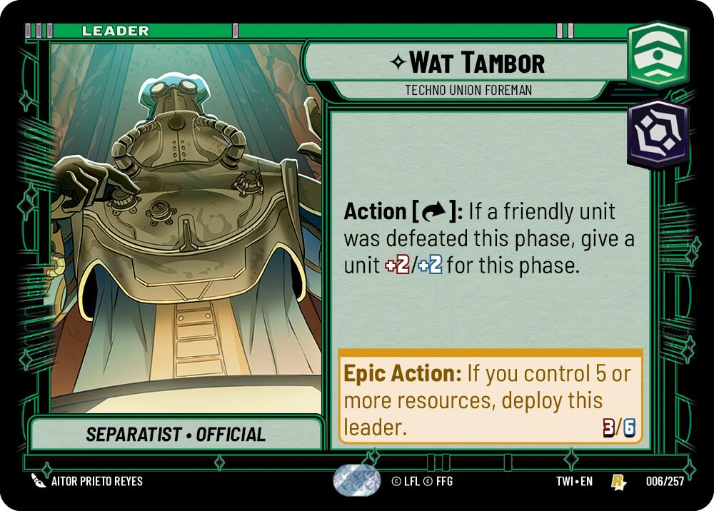 Wat Tambor - Techno Union Foreman (006/257) (006/257) [Twilight of the Republic] | Shuffle n Cut Hobbies & Games