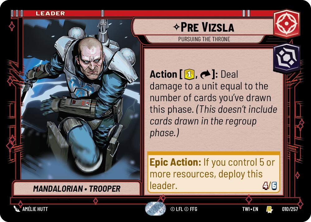 Pre Vizsla - Pursuing the Throne (010/257) (010/257) [Twilight of the Republic] | Shuffle n Cut Hobbies & Games