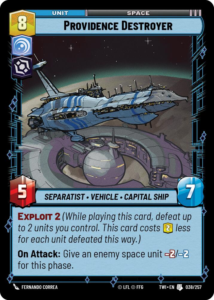 Providence Destroyer (038/257) (038/257) [Twilight of the Republic] | Shuffle n Cut Hobbies & Games