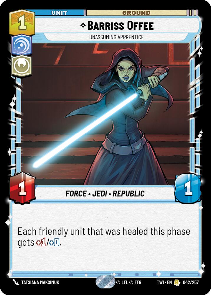 Barriss Offee - Unassuming Apprentice (042/257) (042/257) [Twilight of the Republic] | Shuffle n Cut Hobbies & Games