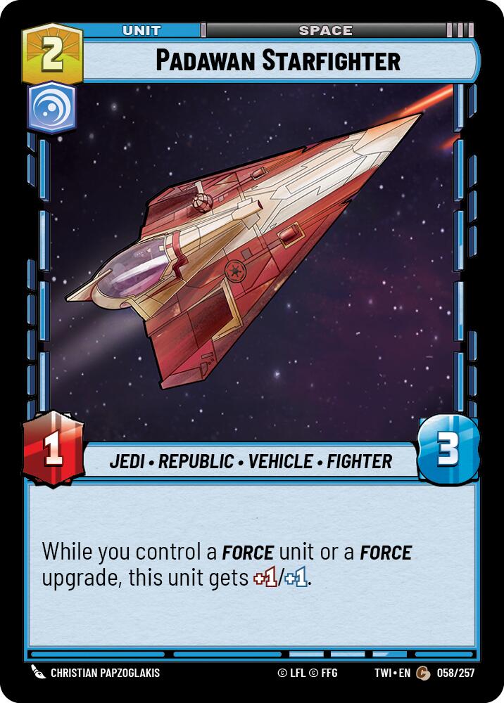 Padawan Starfighter (058/257) (058/257) [Twilight of the Republic] | Shuffle n Cut Hobbies & Games