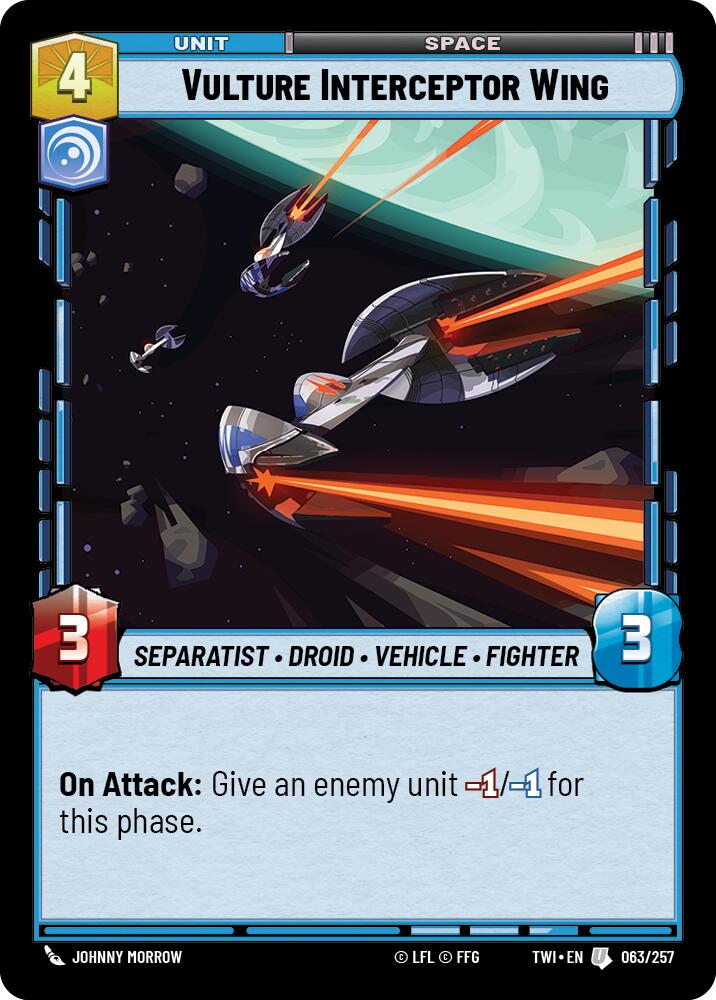 Vulture Interceptor Wing (063/257) (063/257) [Twilight of the Republic] | Shuffle n Cut Hobbies & Games